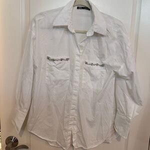Zara Shirt with Embellishments